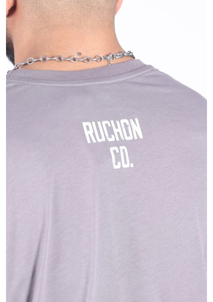 Bigsize - R.r. Quality 2805 Erkek Geniş Kalıp Sporcu Tişört - Fitness & Spor Giyim - Rahat Pamuklu Kumaş