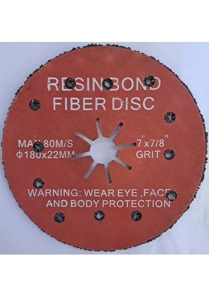 180X22MM Delikli Fiber Disk, 80M/S Zımpara, Dayanıklı ve Yüksek Performanslı fiyatları