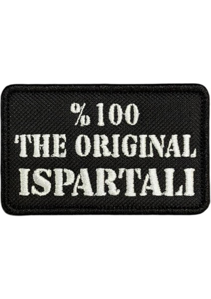 The Original Ispartalı Yazılı Nakış Peç Patch - 8x5 cm
