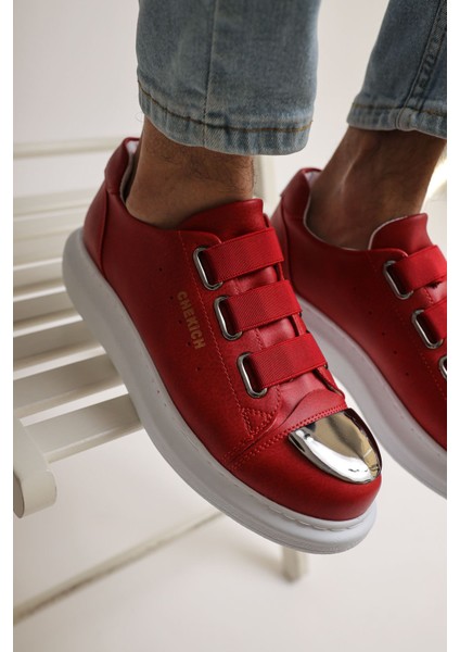 J251 Mirror Ortopedik Taban Günlük Cilt Erkek Sneaker Spor Ayakkabı Cbt Kırmızı fiyatları