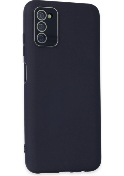 Samsung Galaxy A03S Kılıf Lansman Glass Kapak - Lacivert Svlrs fiyatları