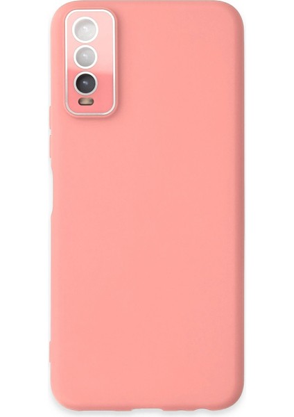 Vivo Y11S Kılıf Lansman Glass Kapak - Pembe Svlrs