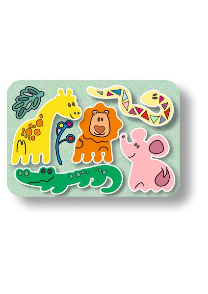 6'lı Set Ahşap Karakter Puzzle 6 Farklı Model. Ahşap Kesim 6'lı Set Her Biri 13,5 x 20 cm