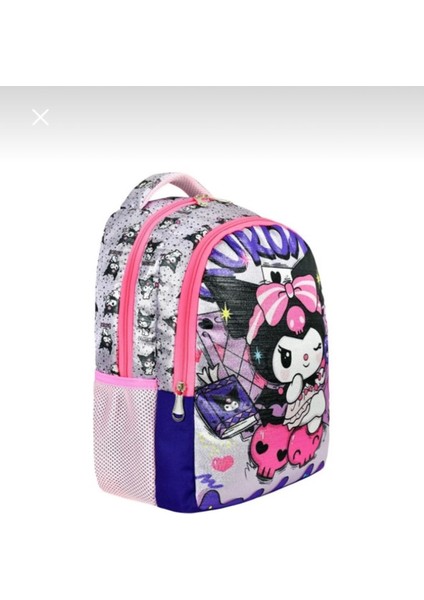 Kuromi Baskılı Kız Sırt Okul Çantası-2'li Set (Yeni Sezon) modelleri