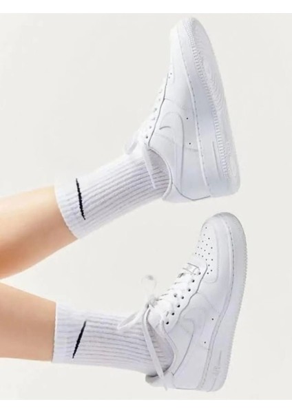 Multiçorap 5 Çift Beyaz Esnek Yumuşak Pamuklu Erkek Kadın Tenis Çorabı fiyatları