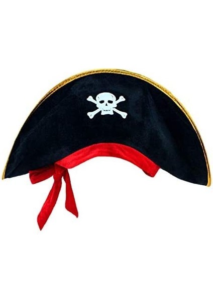 Kaptan Jack Kadife Çocuk Boy Korsan Şapkası