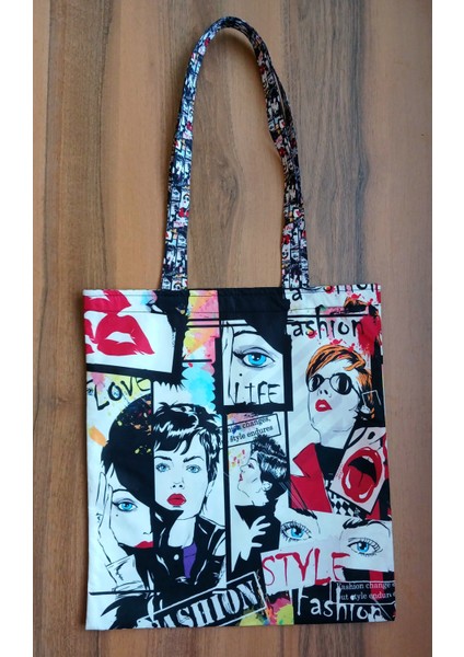 Pop Art - Bez Omuz ve Plaj Çantası