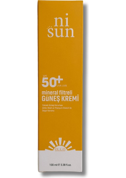 Nisun Mineral Güneş Kremi / Spf 50+ / Uva&uvb / 100 ml