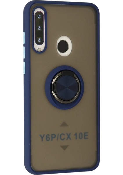 Huawei Y6P Kılıf Montreal Yüzüklü Silikon Kapak - Lacivert Svlrs fiyatları