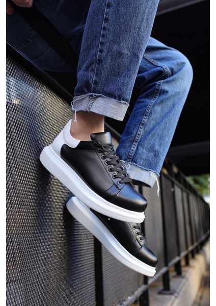 J256 Estrella Ortopedik Taban Günlük Cilt Erkek Sneaker Spor Ayakkabı Cbt Siyah/beyaz modelleri