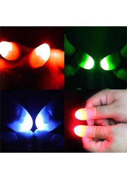 Led Işıklı Renkli Sihirli Parmak Işıklı Parmak Şaka Parmak 1 Adet fiyatları