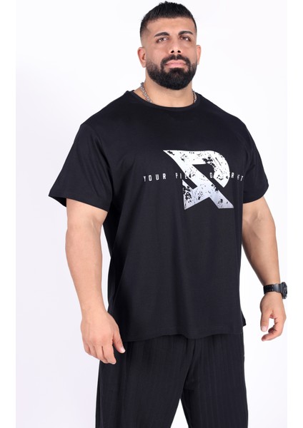 Oversize - Your Tshirt Piece Erkek Rahat Kalıp Sporcu Tişört - Fitness & Spor Giyim - %100 Pamuklu Kumaş modelleri