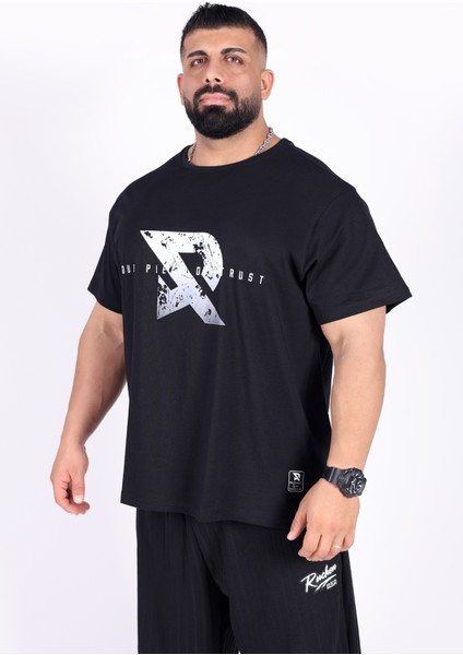 Oversize - Your Tshirt Piece Erkek Rahat Kalıp Sporcu Tişört - Fitness & Spor Giyim - %100 Pamuklu Kumaş fırsatları