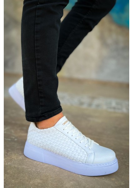 J203 Maglieria Ortopedik Taban Günlük Cilt Erkek Sneaker Spor Ayakkabı Cbt Beyaz fiyatları