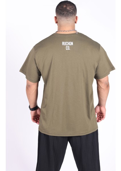 Oversize - Your Tshirt Piece Erkek Rahat Kalıp Sporcu Tişört - Fitness & Spor Giyim - %100 Pamuklu Kumaş fiyatları