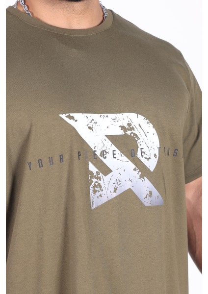 Oversize - Your Tshirt Piece Erkek Rahat Kalıp Sporcu Tişört - Fitness & Spor Giyim - %100 Pamuklu Kumaş indirimleri
