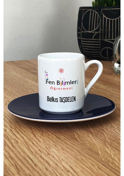 Kişiye Özel Fen Bilimleri Öğretmeni Türk Kahvesi Fincanı, Öğretmenler Günü Hediyesi modelleri