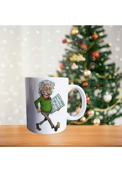 Ünlü Fizikçi Albert Einstein - Ordünaryus Profesör - Bilim - Formul Temalı Porselen Kupa fiyatları