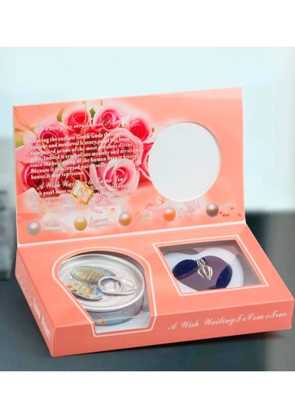 Sevgiliye Hediye Kutusunda 25CM Mor Ayıcık ve Istiridye Içinde Inci Kolye Romantik Hediye fiyatları