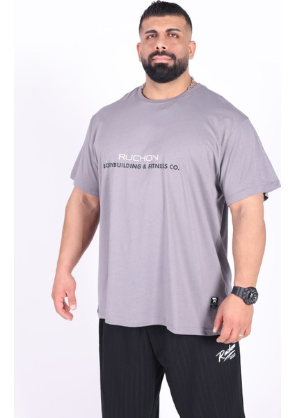 Oversize - Tshirt Inside You Erkek Rahat Kalıp Sporcu Tişört - Fitness & Spor Giyim - %100 Pamuklu Kumaş fırsatları