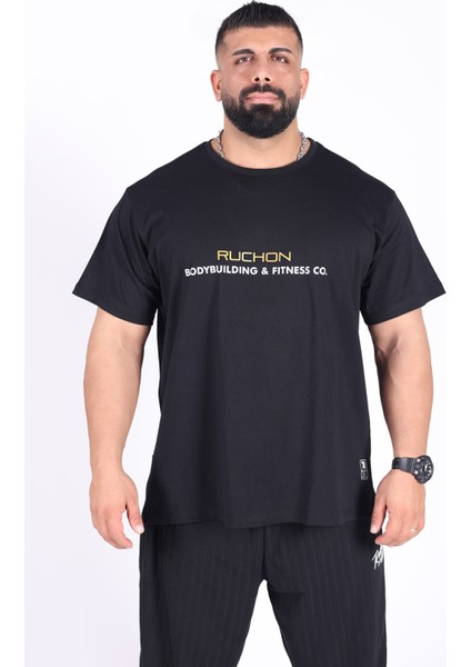 Oversize - Tshirt Inside You Erkek Rahat Kalıp Sporcu Tişört - Fitness & Spor Giyim - %100 Pamuklu Kumaş