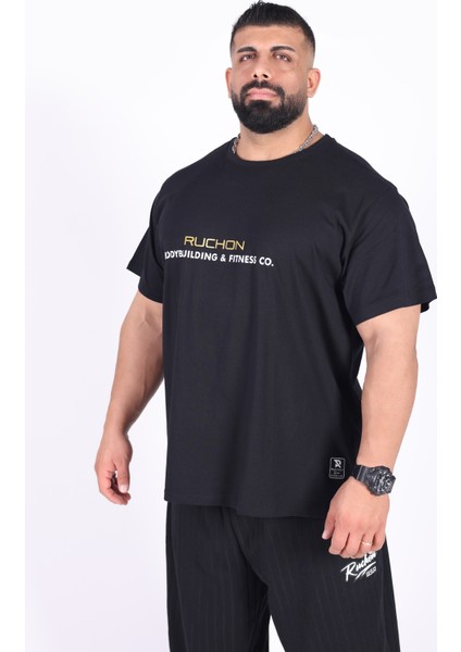 Oversize - Tshirt Inside You Erkek Rahat Kalıp Sporcu Tişört - Fitness & Spor Giyim - %100 Pamuklu Kumaş fırsatları