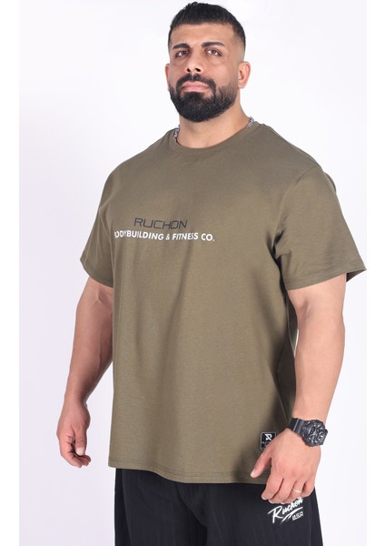 Oversize - Tshirt Inside You Erkek Rahat Kalıp Sporcu Tişört - Fitness & Spor Giyim - %100 Pamuklu Kumaş fırsatları