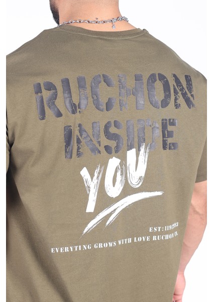 Oversize - Tshirt Inside You Erkek Rahat Kalıp Sporcu Tişört - Fitness & Spor Giyim - %100 Pamuklu Kumaş indirimleri