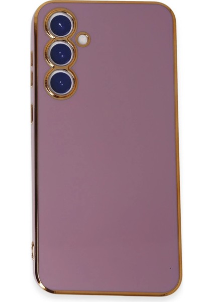 Samsung Galaxy S23 Fe Kılıf Volet Silikon - Mor Mrayd