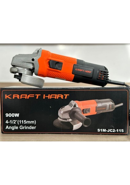 Yüksek Performanslı 900 W 115MM Taşlama Aleti, Turuncu Renkli