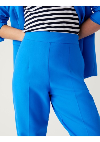 Fermuar Detaylı Straight Leg Pantolon modelleri