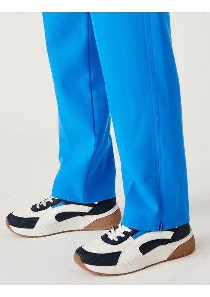 Fermuar Detaylı Straight Leg Pantolon fırsatları