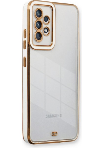 Samsung Galaxy A13 4g Kılıf Liva Lens Silikon - Beyaz Svlrs