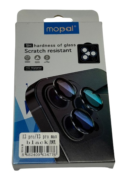iPhone 13 Pro / 13 Pro Max Siyah Lens Koruma