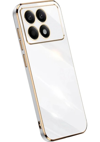 Xiaomi Poco X6 Pro Kılıf Volet Silikon - Beyaz Mrayd