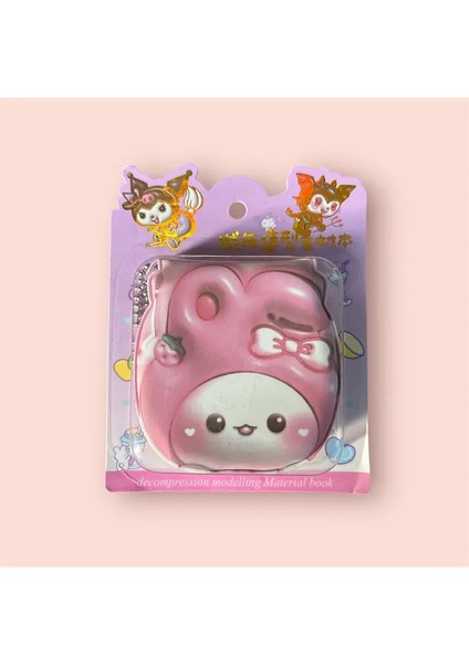 Kuromi Sanrio My Melody Cinnamoroll Pompompurin Hello Kitty Mini Squishy Not Defteri Sukuşi Anahtarlık