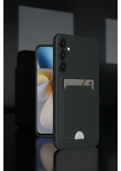 Samsung Galaxy A55 5g Kılıf Kelvin Kartvizitli Silikon - Koyu Yeşil Mrayd fiyatları