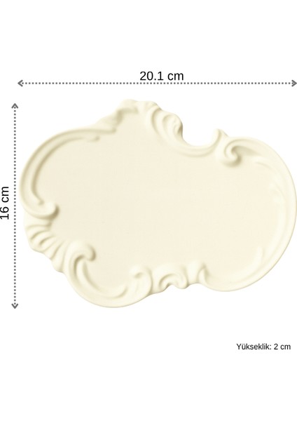 Soyut Figürlü Kalp Temalı Dekoratif Set – 4 Parça – Beyaz