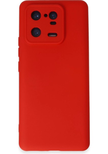 Xiaomi Mi 13 Pro Kılıf Nano Içi Kadife Silikon - Kırmızı Svlrs