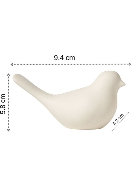 Love Yazılı Kuş Figürlü Dekoratif Beton Obje Seti – Minimalist Aksesuar fırsatları