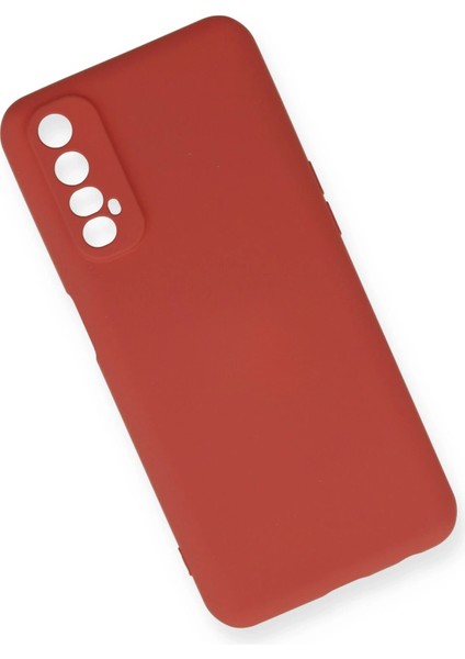 Realme 7 Kılıf Nano Içi Kadife Silikon - Kiremit Svlrs modelleri