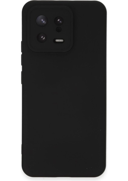 Xiaomi Mi 13 Kılıf Nano Içi Kadife Silikon - Siyah Svlrs