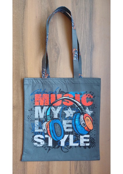 Musıc Style - Modern Bez Plaj ve Omuz Çantası