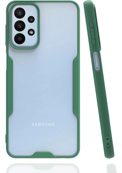 Samsung Galaxy A23 4g Kılıf Platin Silikon - Yeşil Svlrs