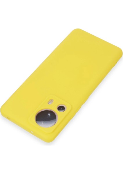 Xiaomi Mi 13 Lite Kılıf Nano Içi Kadife Silikon - Sarı Svlrs modelleri
