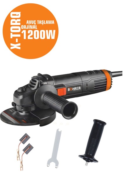 5600 W Çelik Şanzımanlı Bakır Sargı ve Motorlu 125 mm Demir Kesme Taşlama Aleti