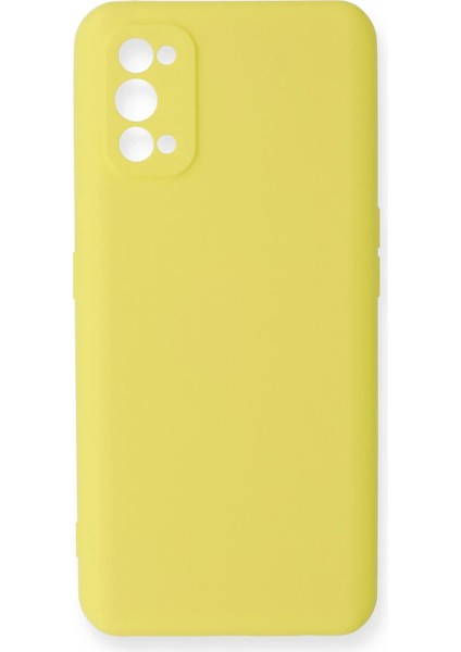 Realme 7 Pro Kılıf Nano Içi Kadife Silikon - Sarı Svlrs