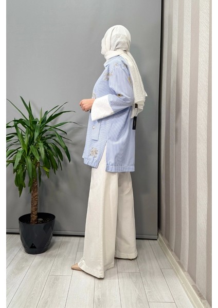 Bol Paça Kot Pantolon Beyaz 37101 modelleri