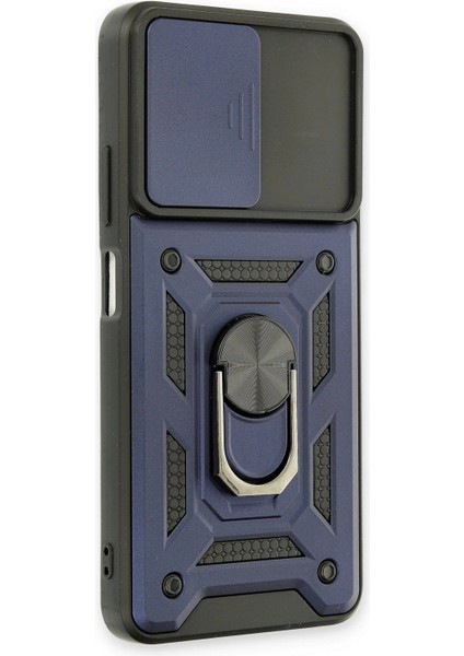 Xiaomi Poco M4 Pro 5g Kılıf Pars Lens Yüzüklü Silikon - Lacivert Svlrs fiyatları