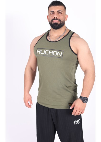 Tank Top Athlete - Ruchon Wear Erkek Rahat Fit Sporcu Atlet - Fitness & Antrenman Giyim - %100 Pamuklu Kumaş fırsatları